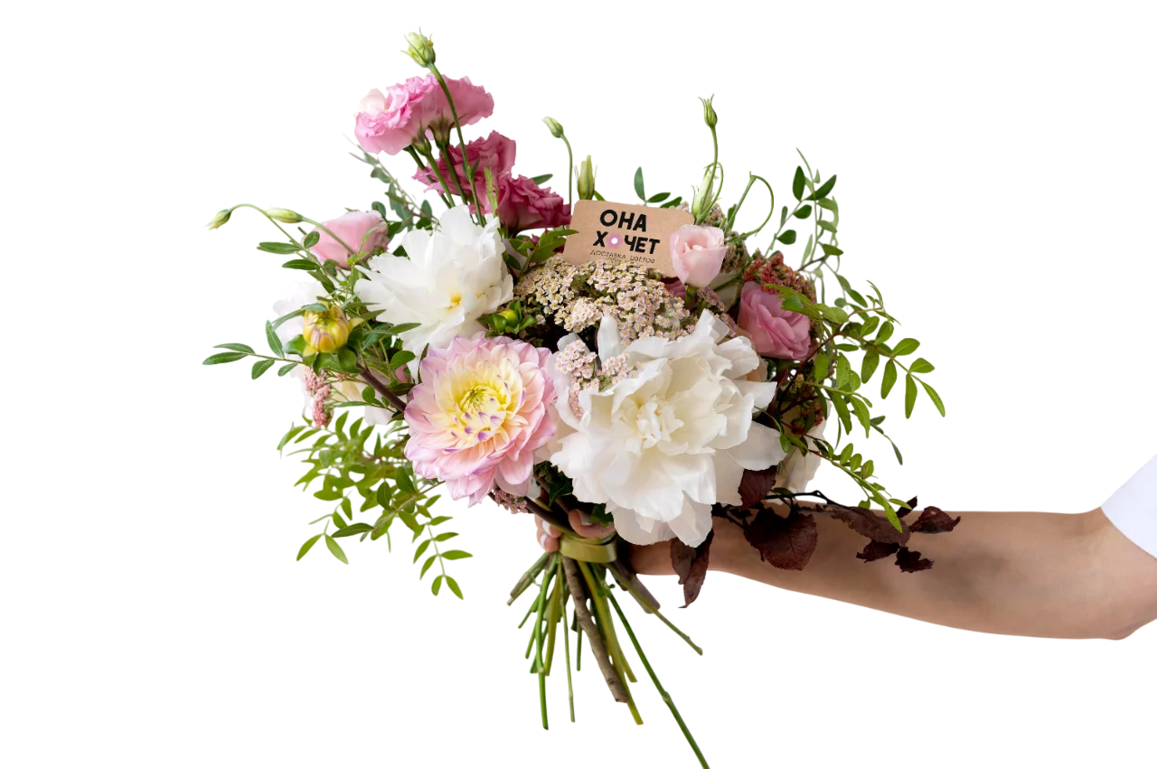 Баннер цветочного бутика «Она Хочет» в Старом Осколе